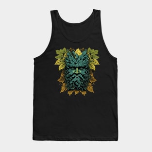 Jack Of The Wood Traditional Pagan Celtic Greenman Tank Top